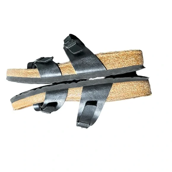 Birkenstock Mayari Black Birko-Flor Strap Toe Loop Sandals Size 39 - Picture 5 of 11